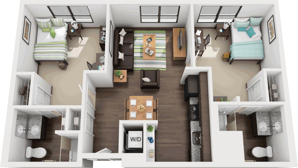 TwoBedroom Student Apartments In Atlanta Near GSU