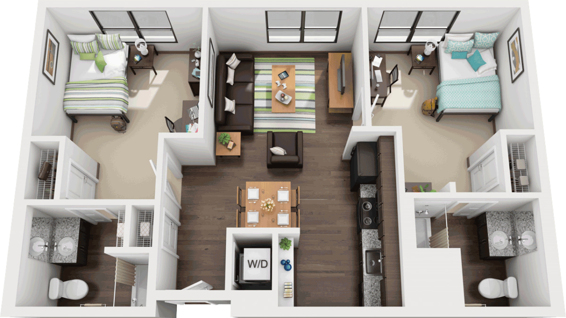 TwoBedroom Student Apartments In Atlanta Near GSU