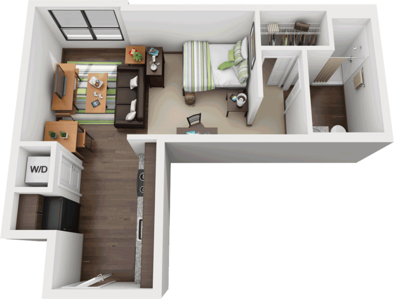 GSU Studio Apartments One 12 Courtland Apartments