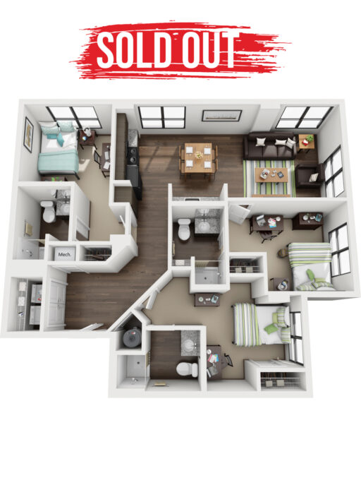 ThreeBedroom Student Apartments In Atlanta Near GSU