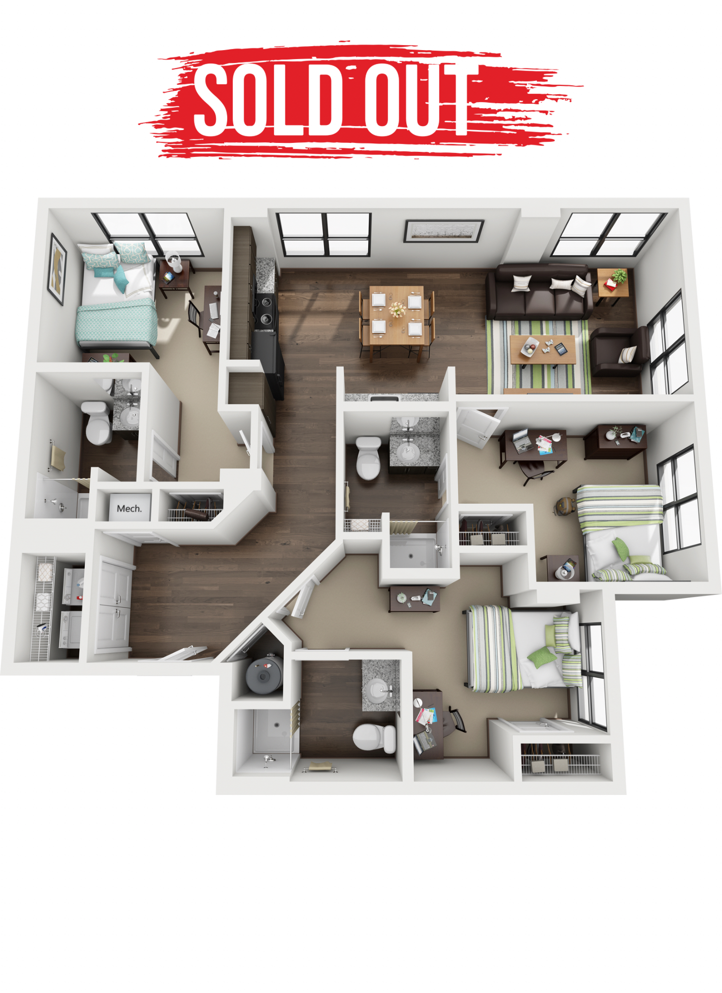 ThreeBedroom Student Apartments In Atlanta Near GSU